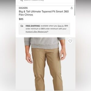 DOCKERS

Big & Tall Ultimate Tapered Fit Smart 360 Flex Chinos